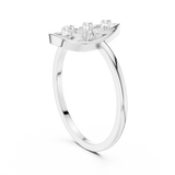 Gold Ring DR-6235, White Gold, view 1
