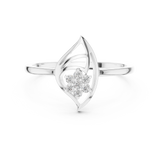 Gold Ring DR-6249, White Gold, view 4