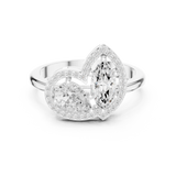 Gold Ring DDLR-531, White Gold, view 4