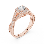Gold Ring LR-0259, Rose Gold, view 2