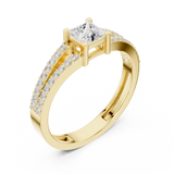 Gold Ring JER-64, Yellow Gold, view 2