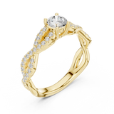 Gold Ring LR-0316, Yellow Gold, view 2