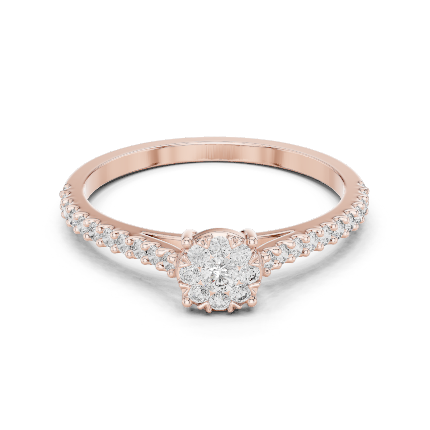Gold Ring 19-120011L, Rose Gold