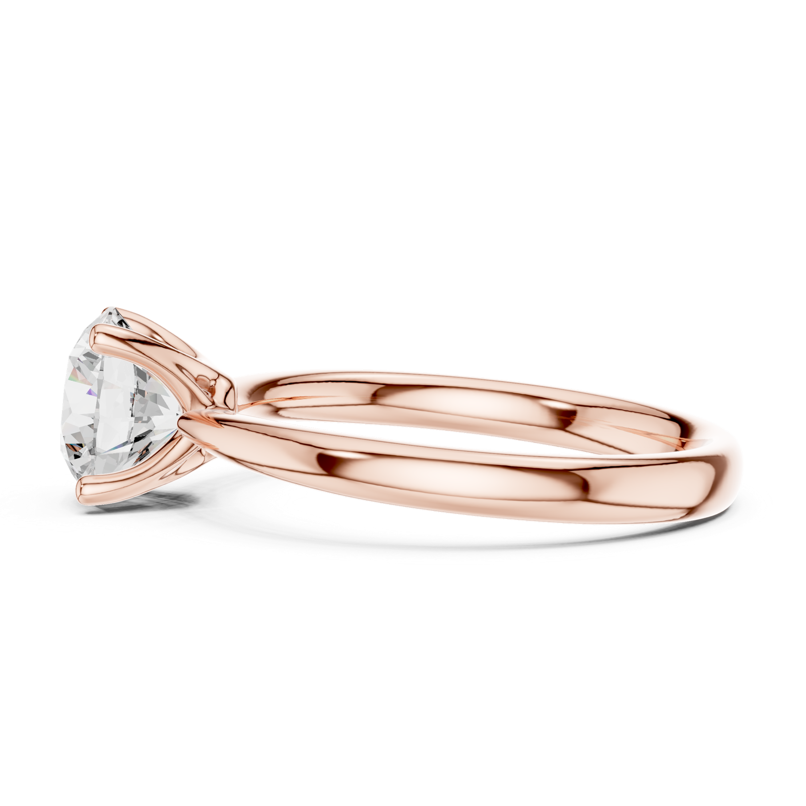 Gold Ring DDLR-645, Rose Gold, view 3
