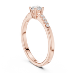 Gold Ring DDLR-834, Rose Gold, view 1