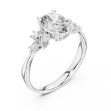 Gold Ring 20-10002L, White Gold, view 2