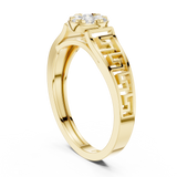Gold Ring DDLR-825, Yellow Gold, view 1