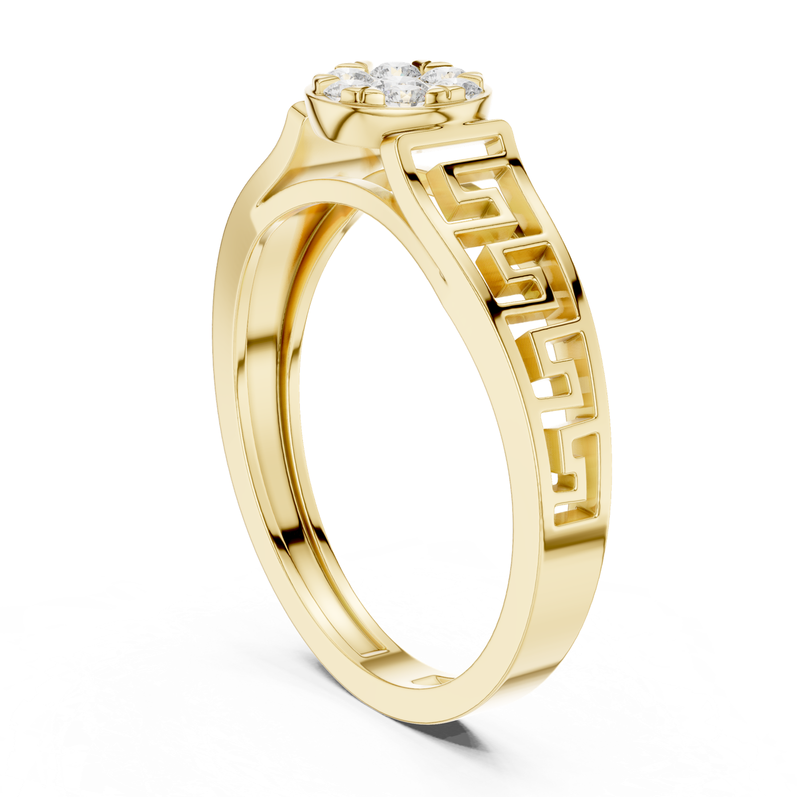 Gold Ring DDLR-825, Yellow Gold, view 1