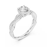 Gold Ring DDLR-641, White Gold, view 2