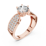 Gold Ring LR-0094, Rose Gold, view 2