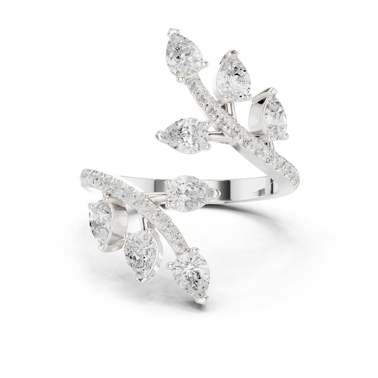 Gold Ring DDLR-852, White Gold