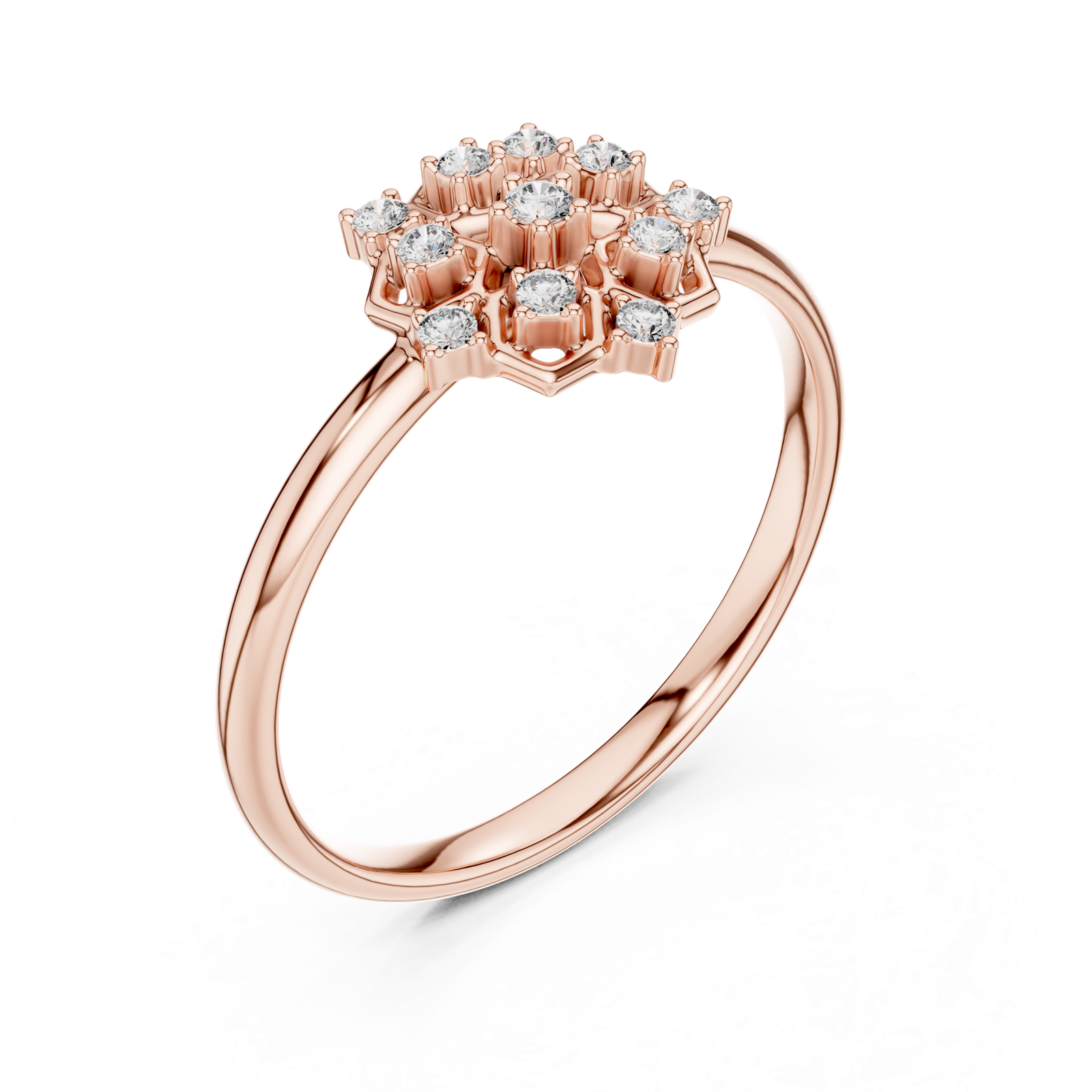 Gold Ring 1 (408), Rose Gold, view 2