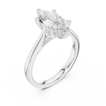 Gold Ring DDLR-985, White Gold, view 2