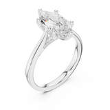 Gold Ring DDLR-985, White Gold, view 2