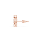 Gold Earrings AVBER, Rose Gold, view 3