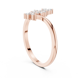 Gold Ring DDLR-742, Rose Gold, view 1