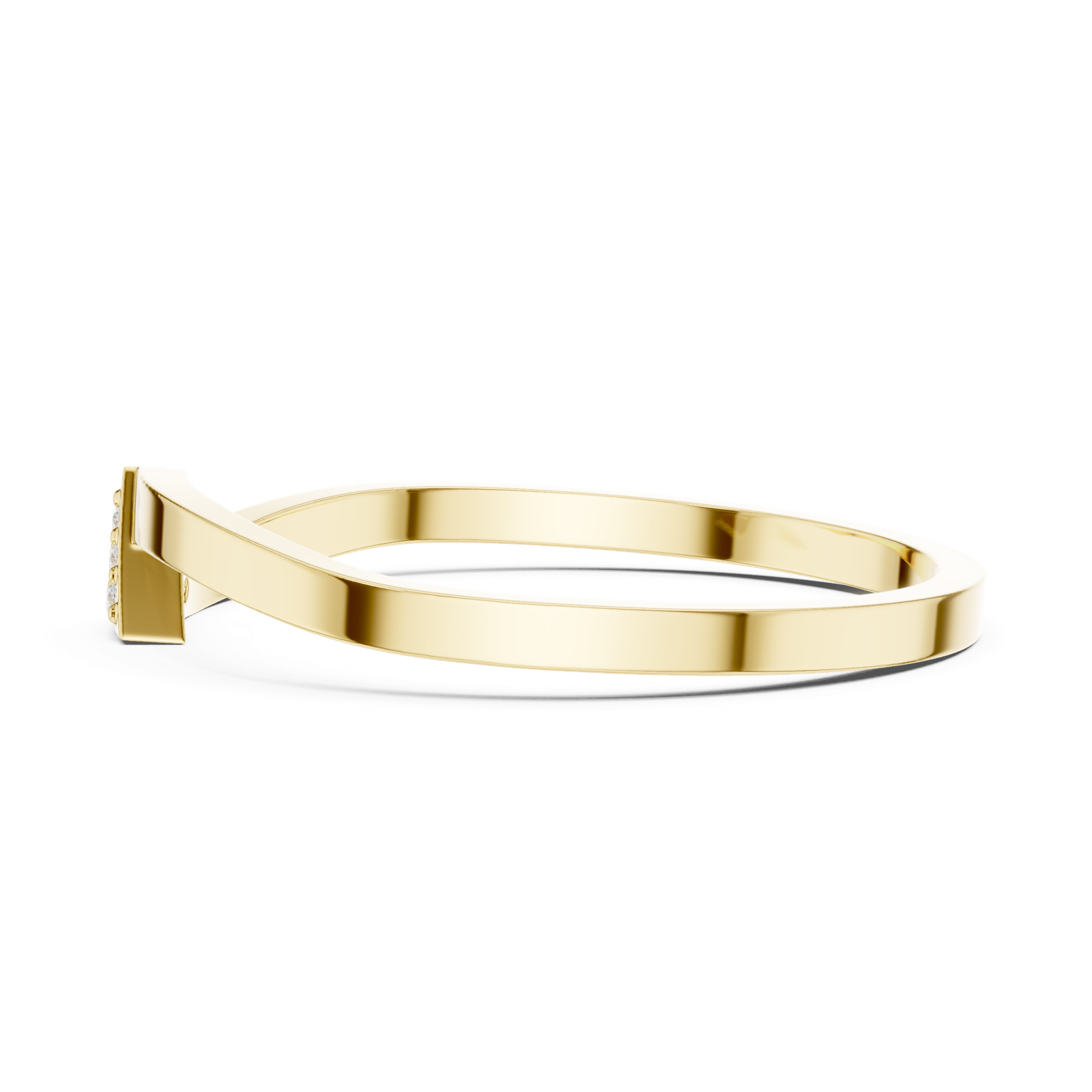 Gold Ring DDLR-720, Yellow Gold, view 3
