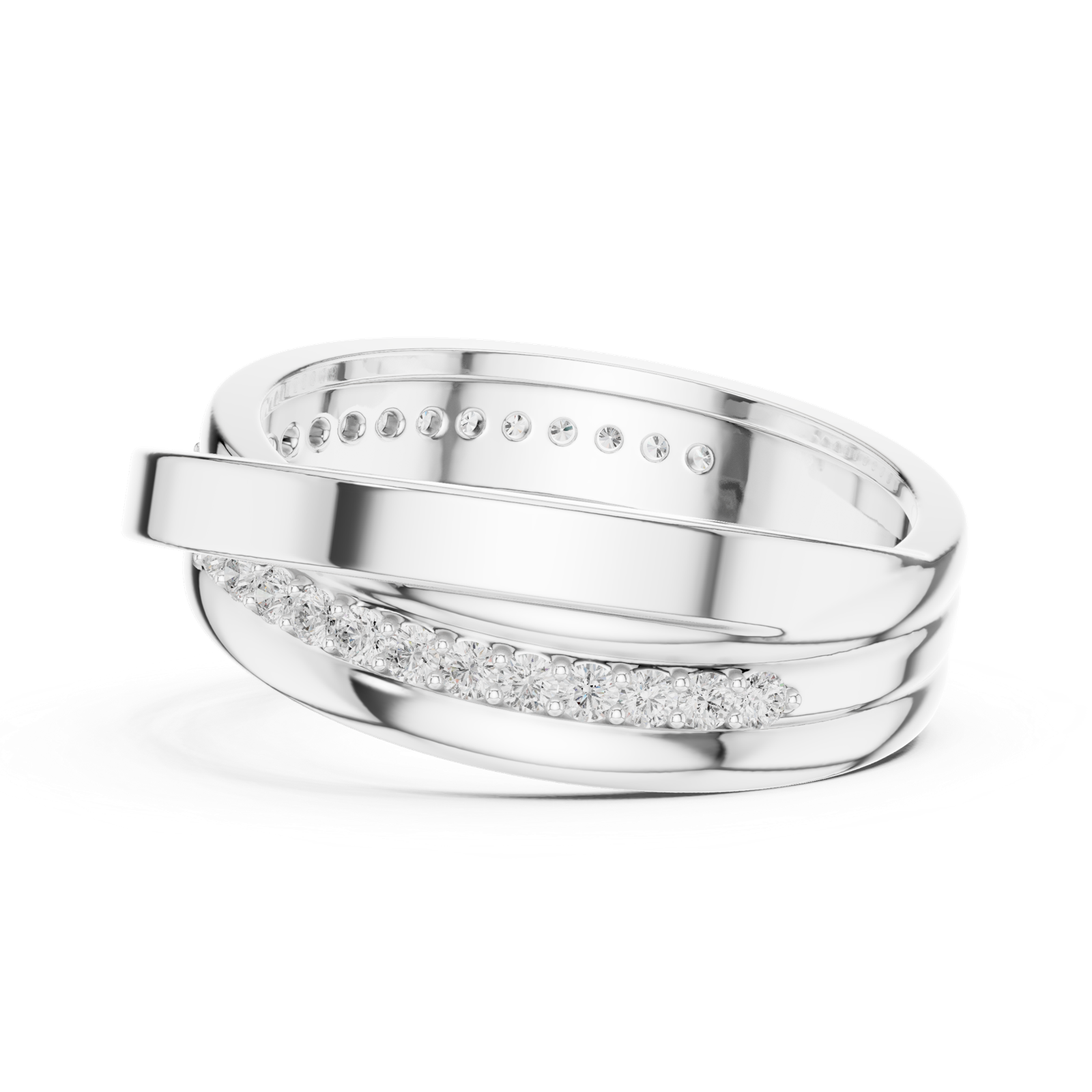 Gold Ring SBMR(41), White Gold, view 3