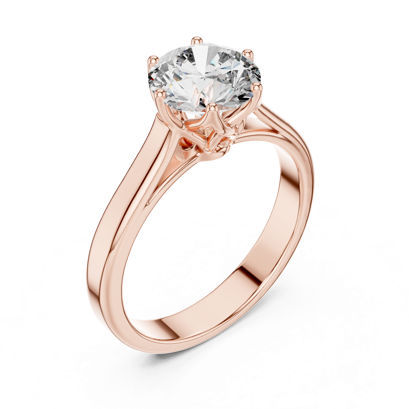 Gold Ring LR-0037, Rose Gold, view 2