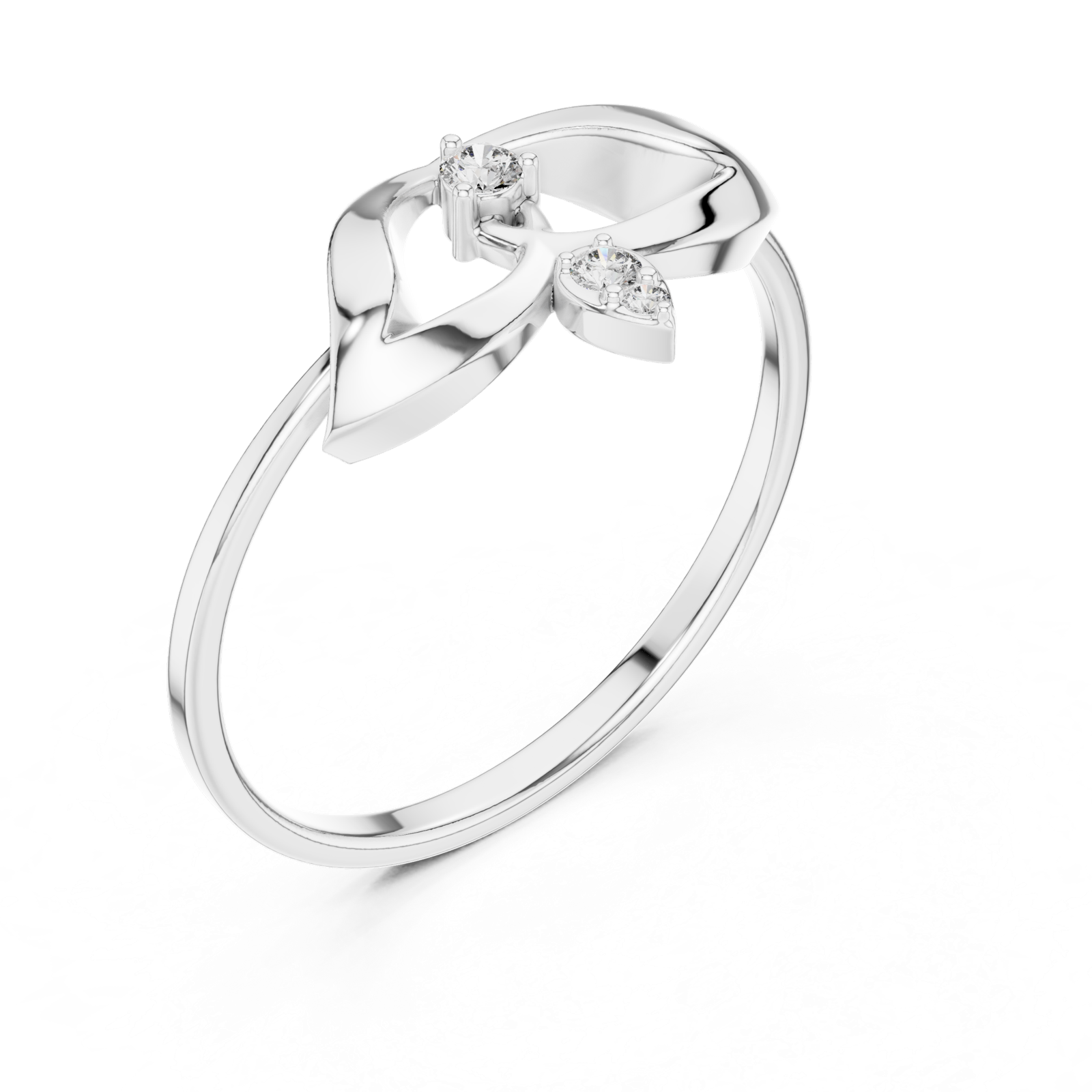 Gold Ring 1 (151), White Gold, view 2