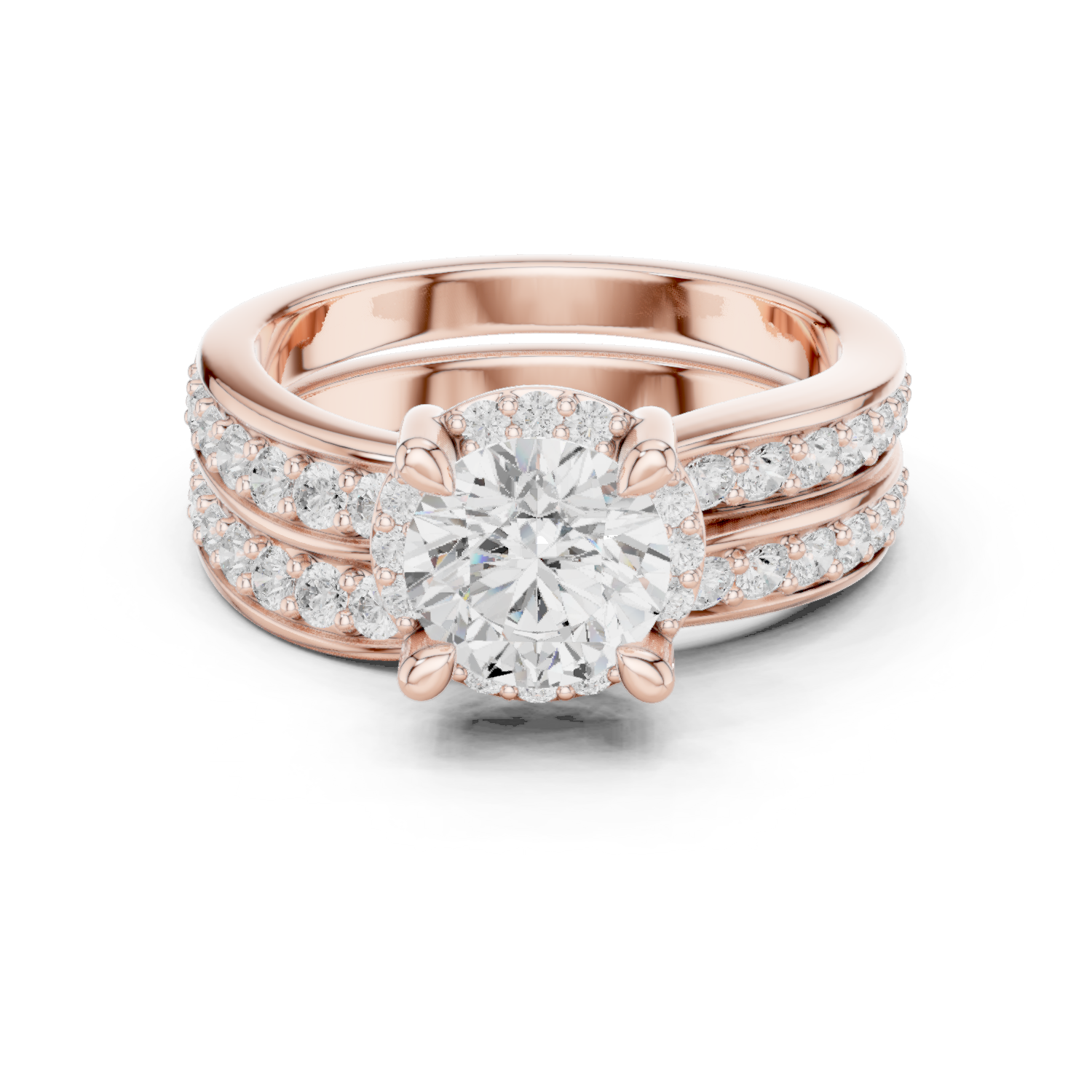 Gold Ring DDLR-294, Rose Gold