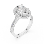 Gold Ring DDLR-410, White Gold, view 2