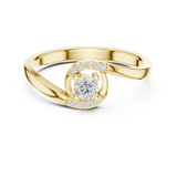 Gold Ring DDLR-841, Yellow Gold, view 4