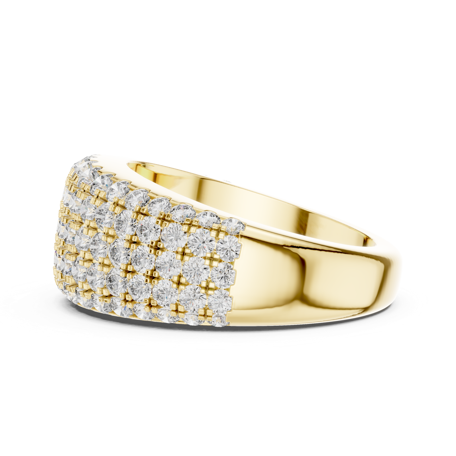 Gold Ring L03-02, Yellow Gold, view 3