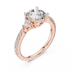 Gold Ring DDLR-037, Rose Gold, view 2