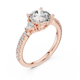 Gold Ring DDLR-037, Rose Gold, view 2