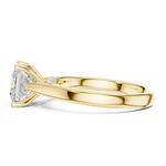 Gold Jewelry L36-18, Princess center stone, Yellow Gold, view 3