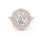 Gold Ring DDLR-326, Rose Gold, view 4
