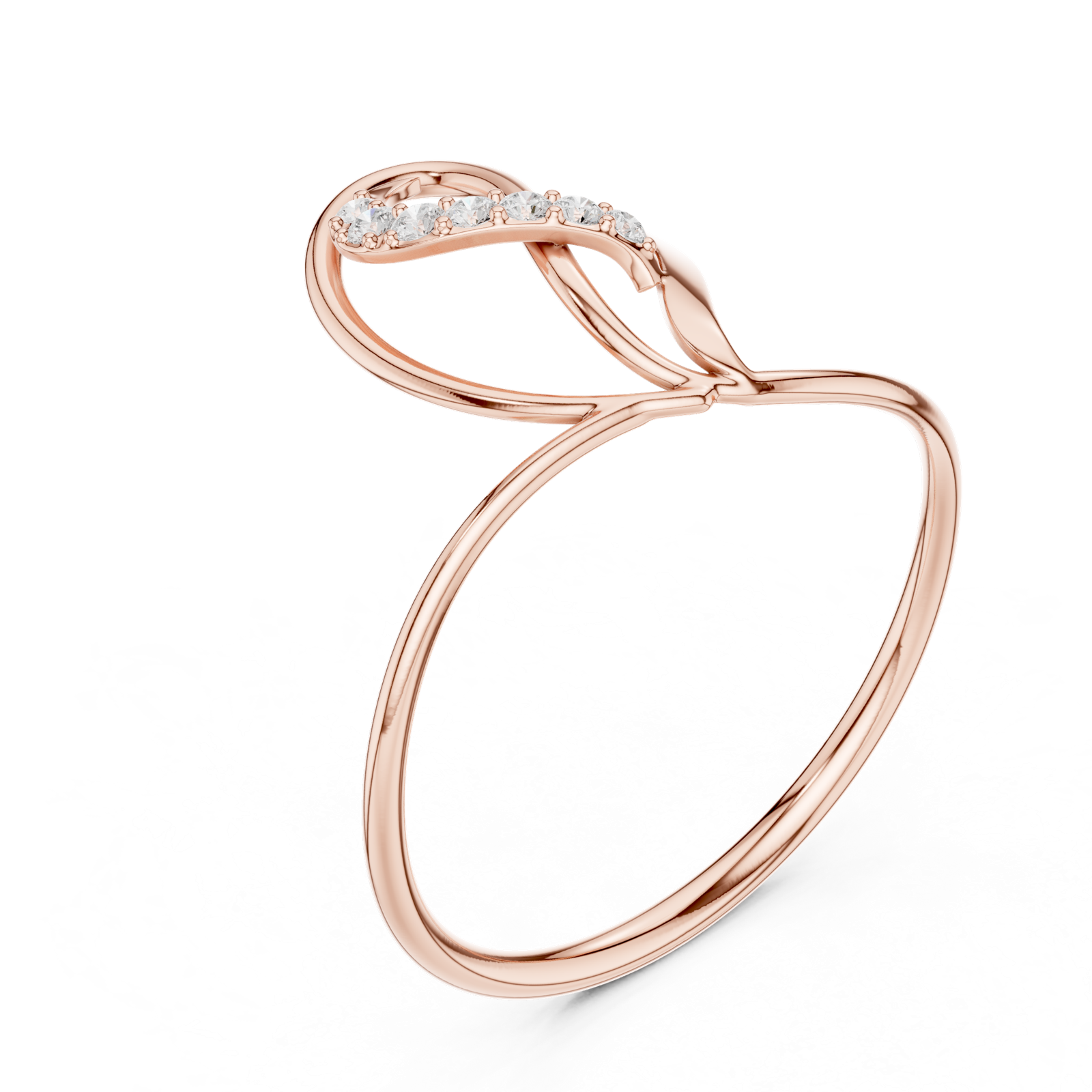 Gold Ring 1 (129), Rose Gold, view 2
