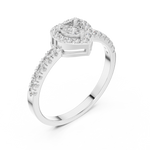 Gold Ring HLR-04, White Gold, view 2