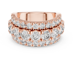 Gold Ring DDLR-047, Rose Gold, view 4