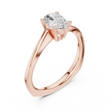 Gold Ring DDLR-478, Rose Gold, view 2