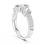 Gold Ring DDLR-717, White Gold, view 1