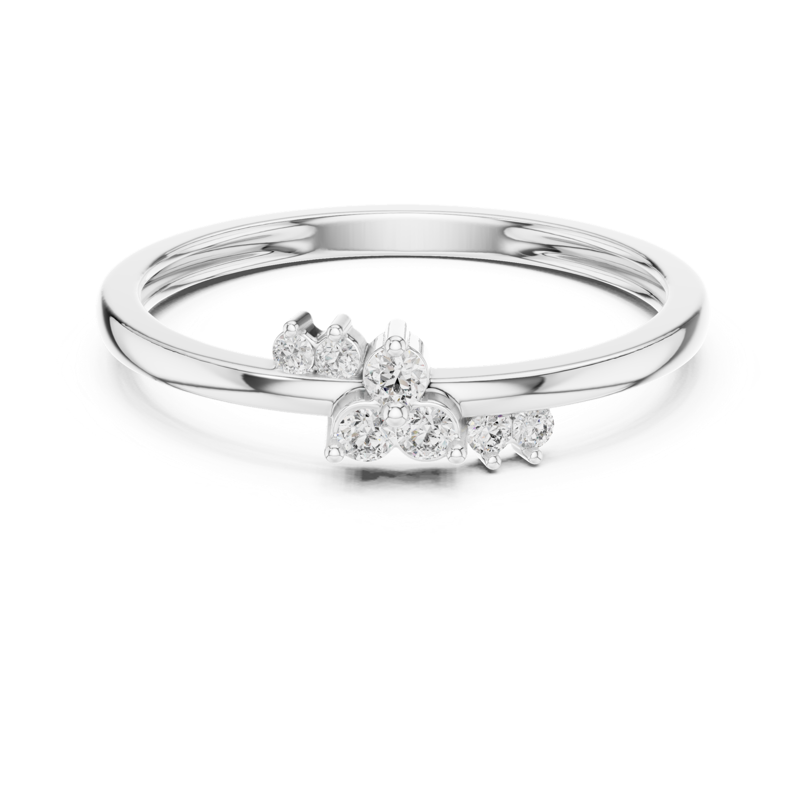 Gold Ring LR-01 (95), White Gold, view 4