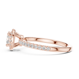 Gold Ring LR-0220, Rose Gold, view 3