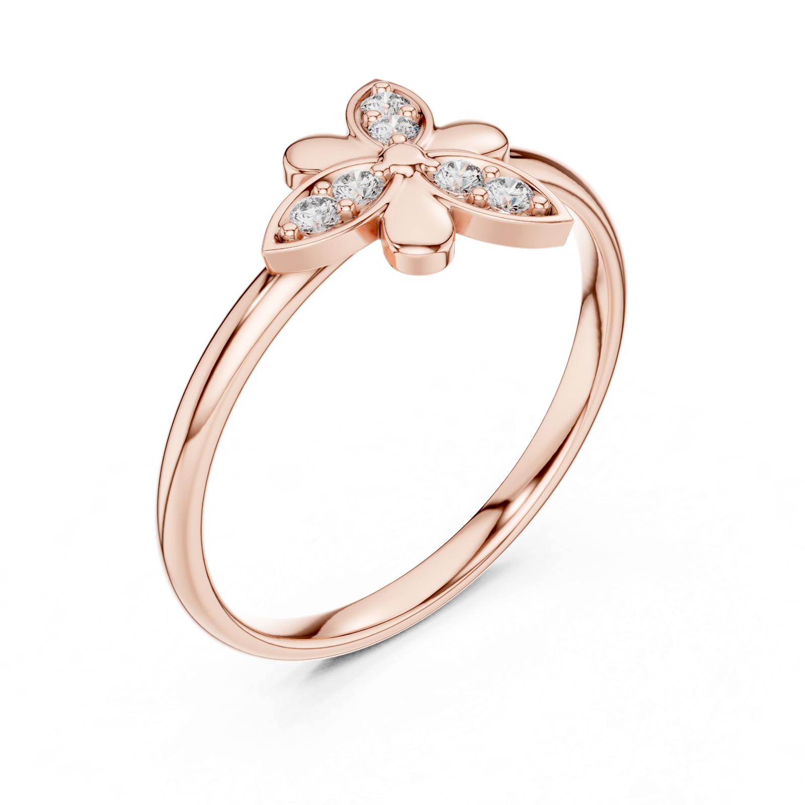 Gold Ring Ledis Ring, Rose Gold, view 2