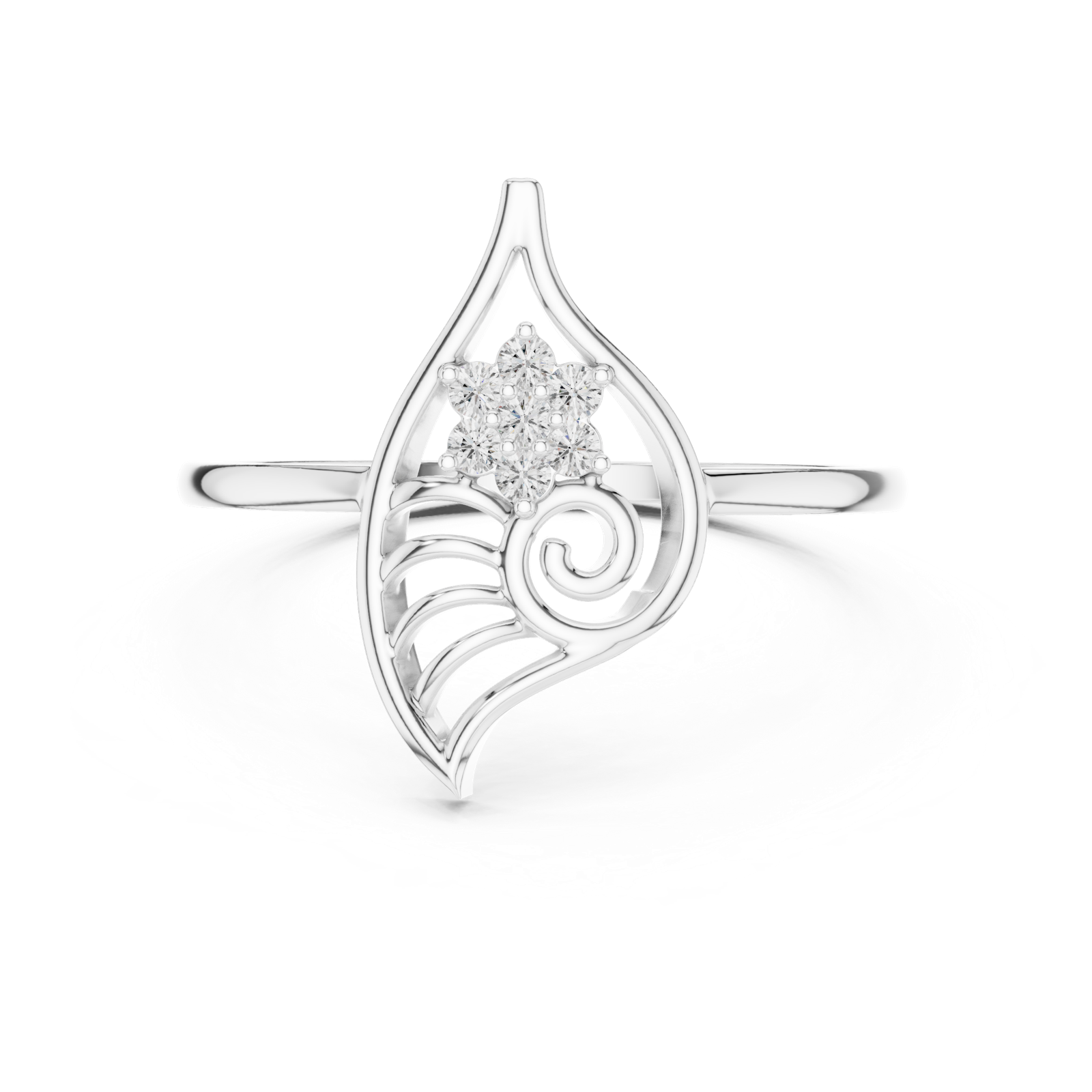 Gold Ring DR-6229, White Gold