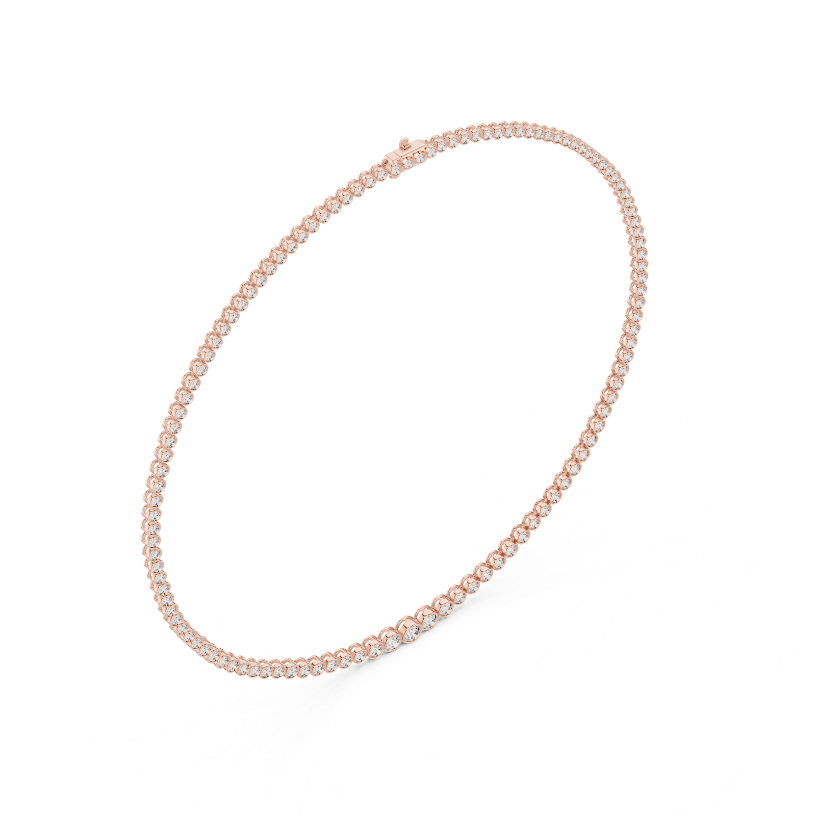 Gold Necklace GNK-0049, Rose Gold, view 2