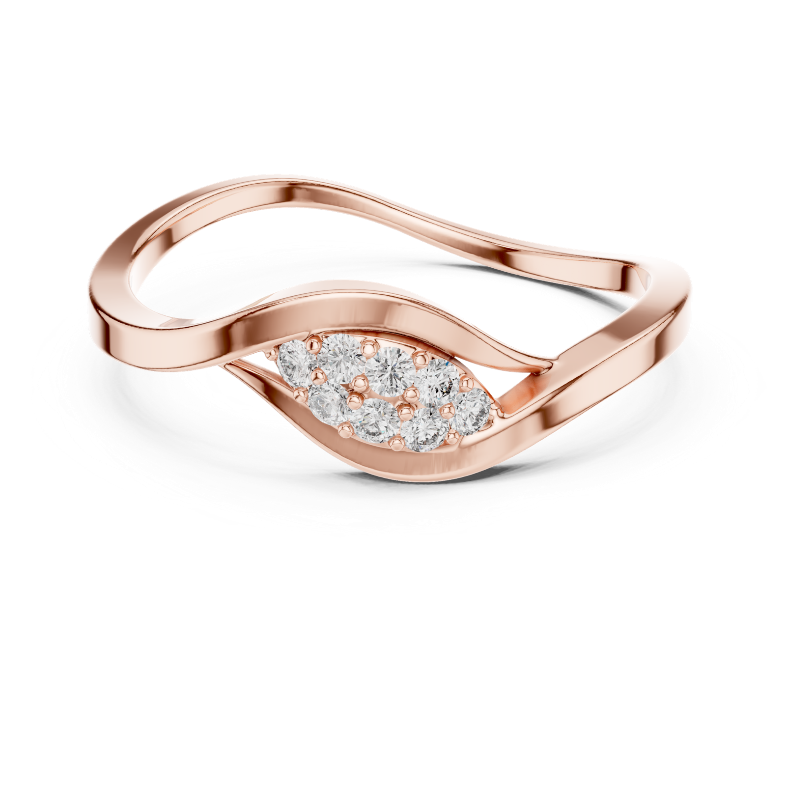Gold Ring 1 (165), Rose Gold, view 4