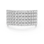 Gold Ring L03-03, White Gold, view 4