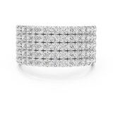 Gold Ring L03-03, White Gold, view 4