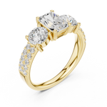 Gold Ring DDLR-717, Yellow Gold, view 2