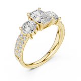 Gold Ring DDLR-717, Yellow Gold, view 2