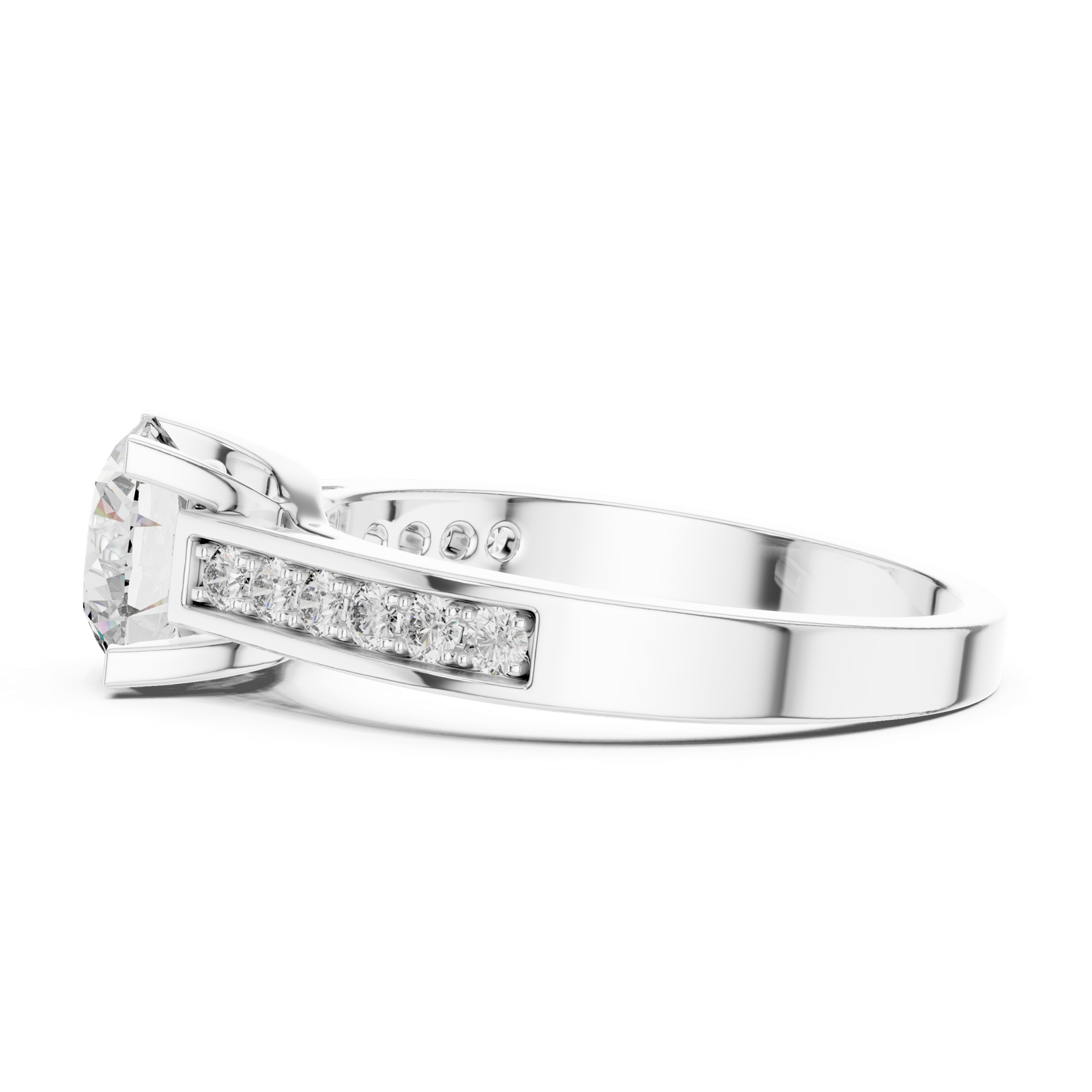 Gold Ring LR-0035, White Gold, view 3