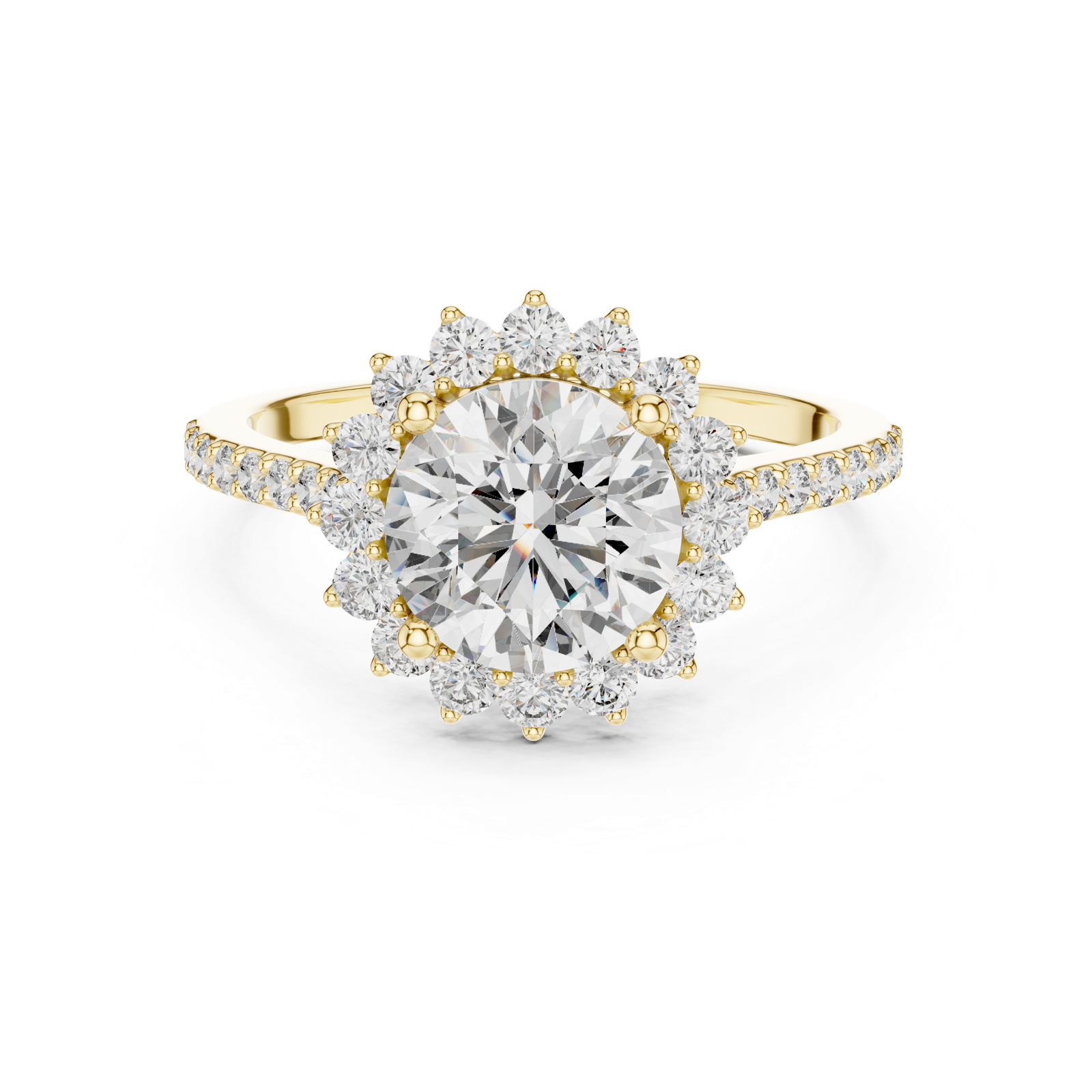 Gold Ring DDLR-062, Yellow Gold, view 4