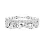 Gold Ring R30, White Gold, view 3